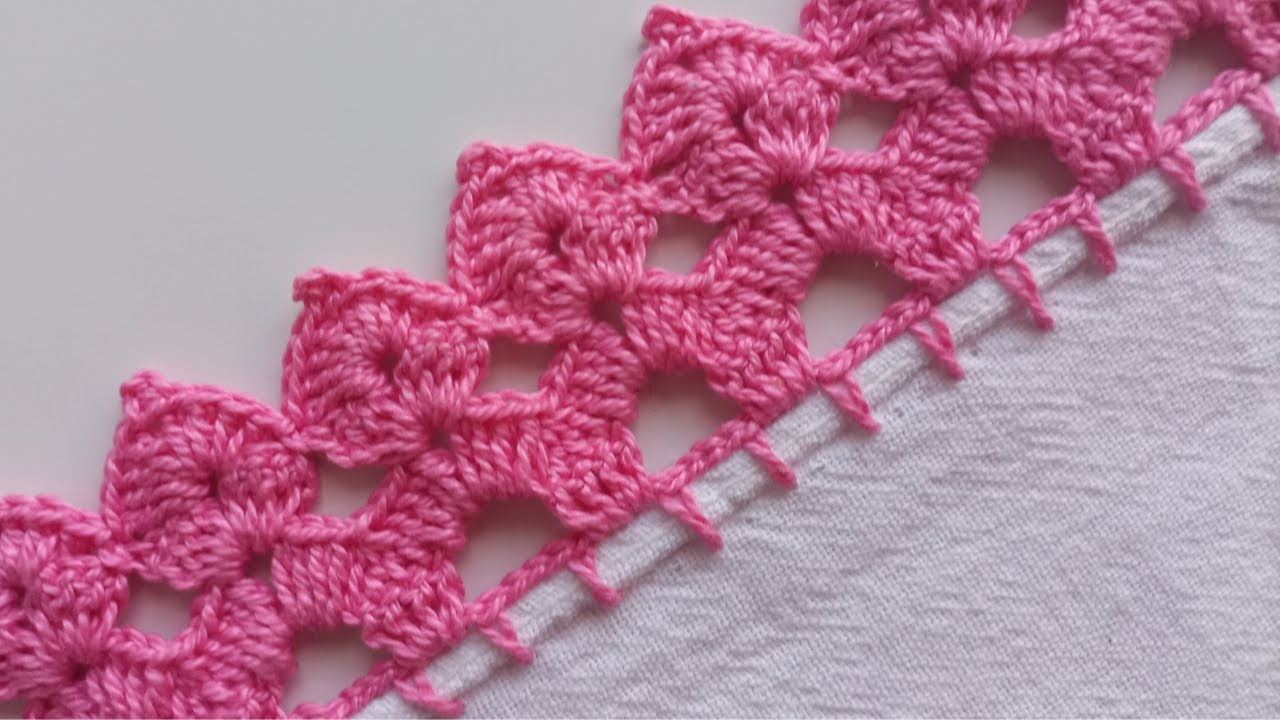 Bico de Crochê Frente e Verso para Pano de Prato – Passo a Passo Completo