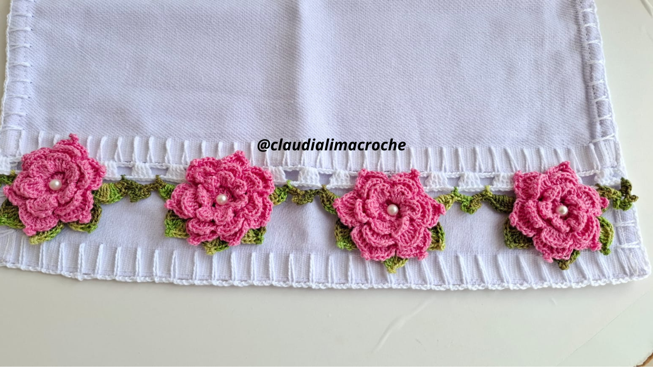 Barrados em Crochê Frente e Verso para Pano de Prato: Passo a Passo Fácil + Vídeos