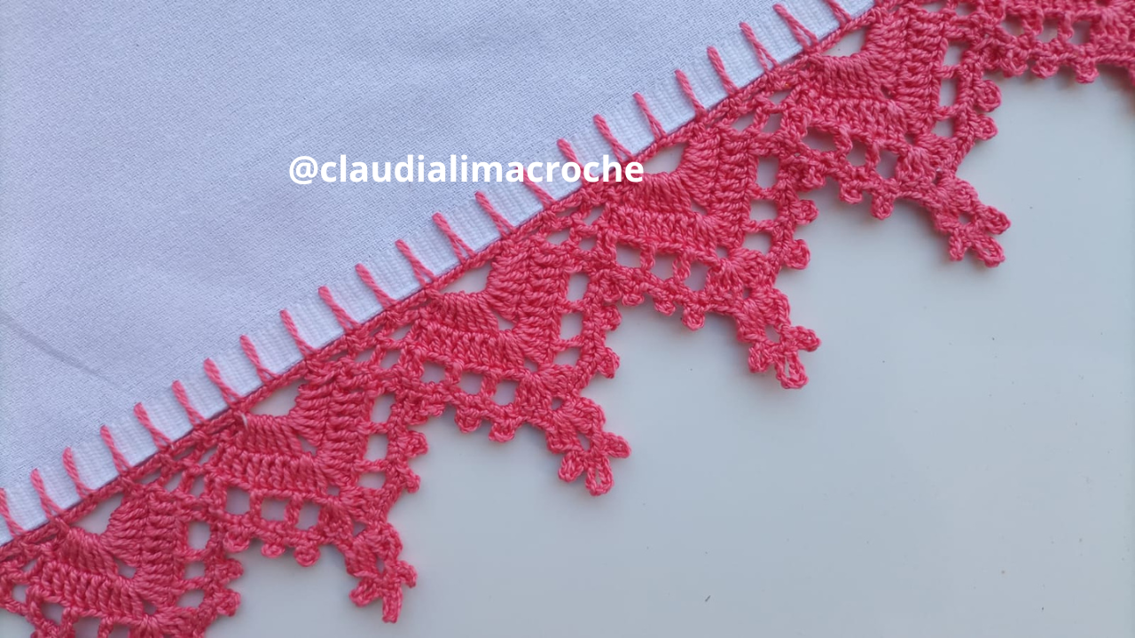 Bico de Crochê com Leques Passo a Passo de 4 modelos